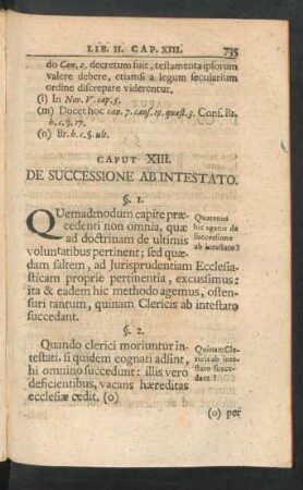 Caput. XIII. De Successione Ab Intestato
