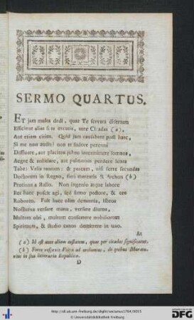 Sermo Quartus.