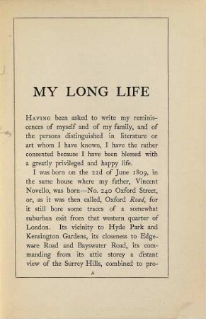 My long life