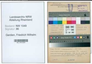 Entnazifizierung Friedrich Wilhelm Gerdien , geb. 21.12.1904 (Schlosser)