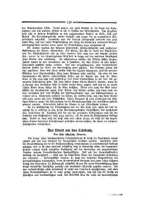 Der Streit um das Lesebuch