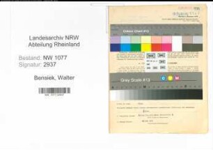 Entnazifizierung Walter Bensiek , geb. 01.01.1900 (Polizist)