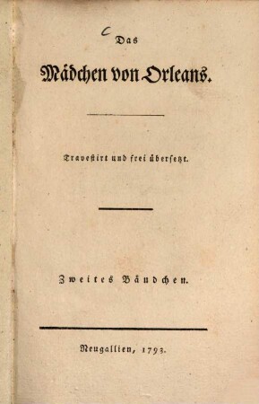 Das Mädchen von Orleans, 2