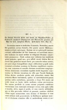 Urkunden der Bischöfe von Hildesheim : für d. Histor. Verein von Niedersachsen zsgest.