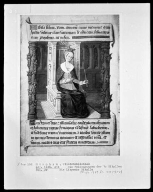 Die Weissagungen der elf(?) Sibyllen in ihren Beziehungen zur Bibel — Die libysche Sibylle, Folio 2verso