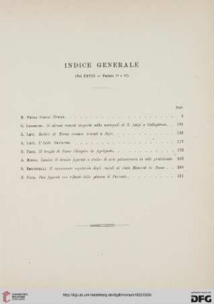 Indice generale