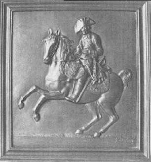 Wandrelief mit Friedrich dem Großen zu Pferde