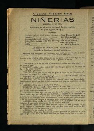 Niñerías : comedia en un acto