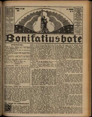 Erste Ausgabe vom Sonntag, den 10. Juni 1928.