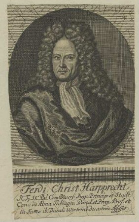 Bildnis des Ferdinandus Christophorus Harpprecht