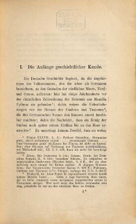 Deutsche Verfassungsgeschichte, 1. Die Verfassung des deutschen Volkes in ältester Zeit