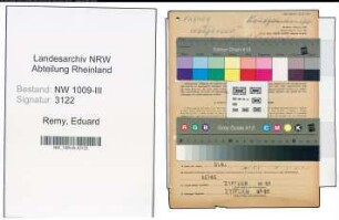 Entnazifizierung Eduard Remy , geb. 27.09.1867 (Landwirt)