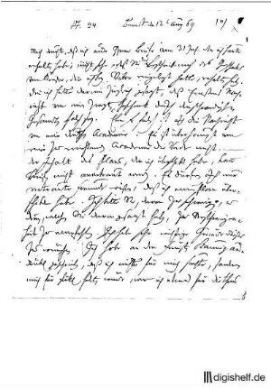 94: Brief von Friedrich Gottlieb Klopstock an Anna Maria (die Mutter) Klopstock
