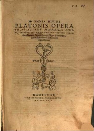 Omnia divini Platonis opera