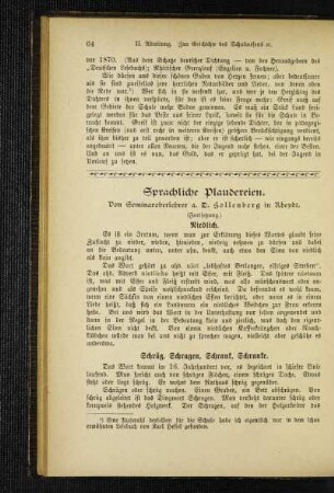 Sprachliche Plaudereien : (Fortsetzung)