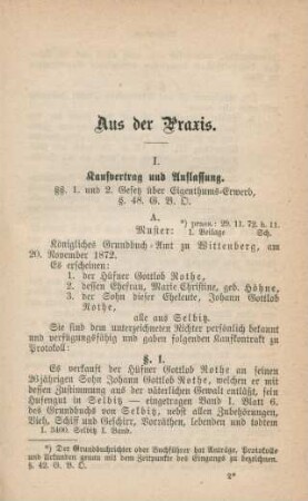 Aus der Praxis