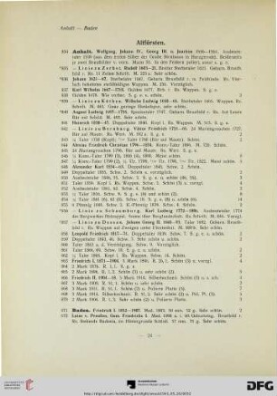 Altfürsten (Nr. 834-881)