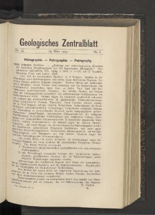 15. März 1909. No. 6.