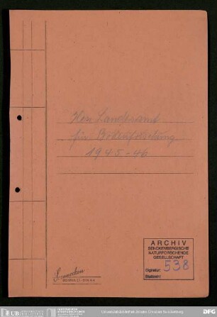 Mitwirkung am Wiederaufbau der geologischen Landesanstalten