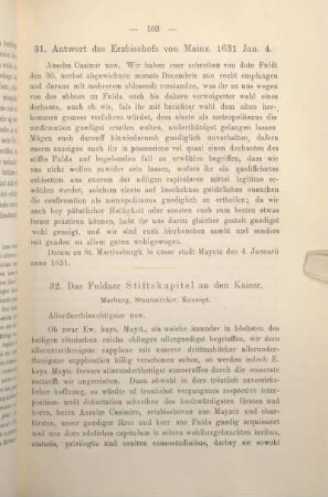 31. Antwort des Erzbischofs von Mainz. 1631 Jan. 4.