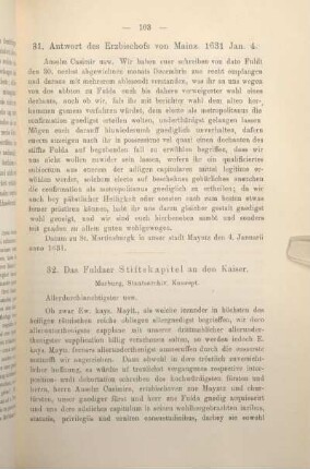 31. Antwort des Erzbischofs von Mainz. 1631 Jan. 4.