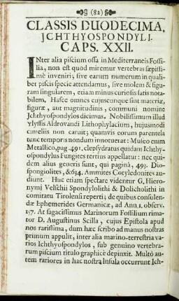 Classis Duodecima. Ichthysopondyli.