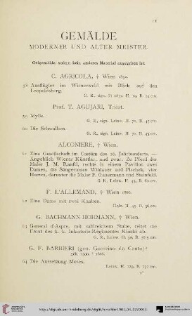 Gemälde moderner und alter Meister (Nr. 58-185)