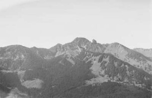 Gebirgspanorama : Blick über die Gebirge des Lahner Kogel, Lahner Eck, Seebühl, Risserkogel und Blankenstein