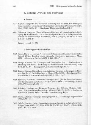 6. Zeitungs-, Verlags- und Buchwesen