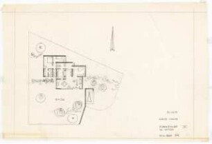 Wohnhaus F. Haas, Karlsruhe Vorentwurf 3: Grundriss Erdgeschoss, Obergeschoss 1:100