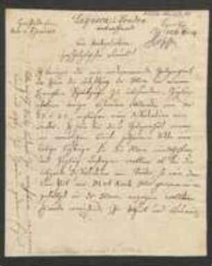 Brief von David Heinrich Hoppe an Christian Gottfried Daniel Nees von Esenbeck