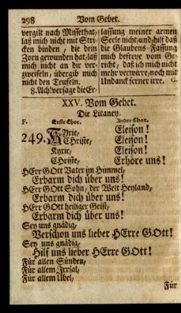 XXV. Vom Gebet