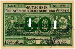 Geldschein / Notgeld, 50 Mark, 15.11.1918