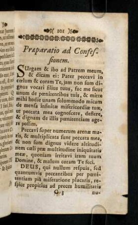 101-124, Praeparatio ad Confessionem
