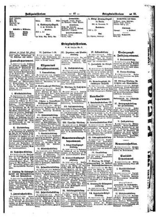 Kriegsministerium...