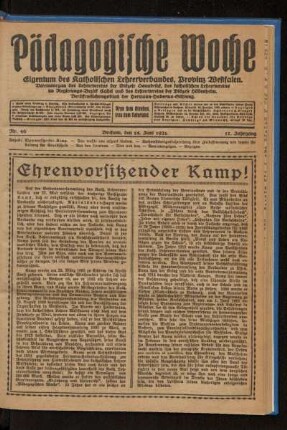 Ehrenvorsitzender Kamp!