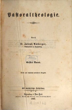 Pastoraltheologie, 1