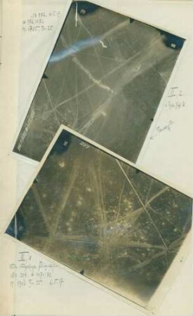 2 Fotos des Geländes nördlich von Juvincourt(-et-Damary) (Luftbilder)