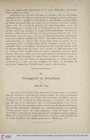 18: Schauspieler in Schwalbach