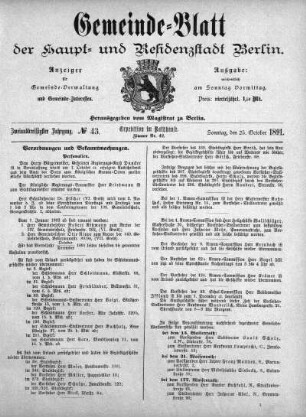 1891,43: No. 43, 25. Oktober 1891