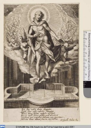 Christus aus den Wundmalen blutend