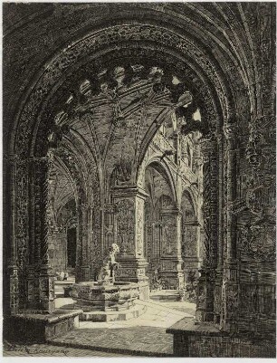 Hieronymitenkloster zu Belem, Ecke des Kreuzganges