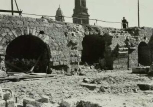 Dresden, Altmarkt, freigelegte Kelleranlage