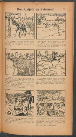 Don Quijote en automóvil - [Cómic]