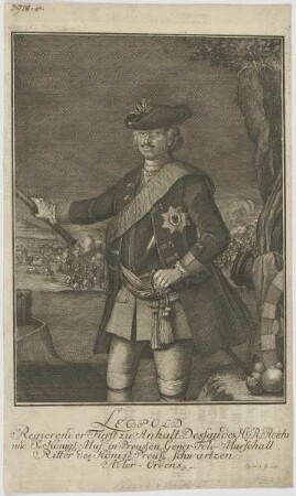 Bildnis des Leopold, Regierender Fürst zu Anhalt-Dessau