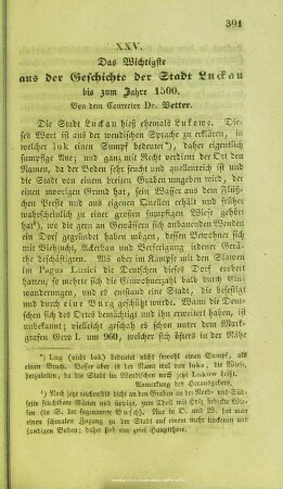 Das Wichtigste aus der Geschichte der Stadt Luckau bis zum Jahre 1500