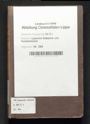 Salbuch des Fleckens Schwalenberg von 1854, Bd. 2