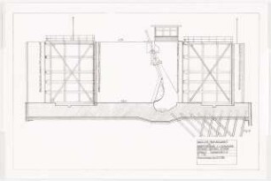 Deichsiel Emden-Petkum Schinkelwettbewerb 1986: Längsschnitt 1:50