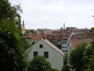 Görlitz: Altstadt mit Türmen (Reichenbacher Turm und Dreifaltigkeitskirche )