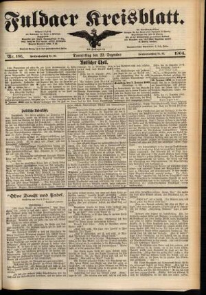 Ausgabe vom Donnerstag, den 22. Dezember 1904.